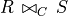 R \,\bowtie_C\, S